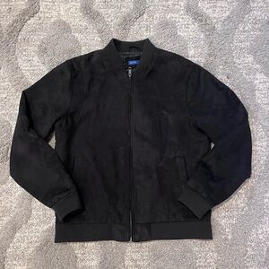 Apt. 9 Men's Classic Suede Black Bomber Jacket